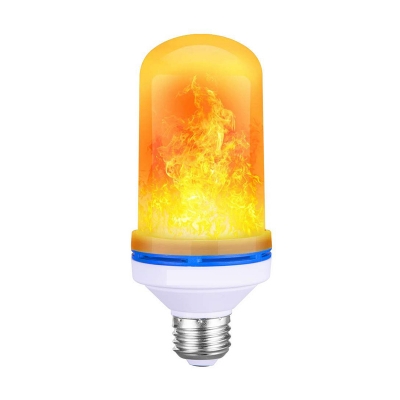 1pc 6 W E26/E27 Gravity Sensing Smart Bulb White 99 LED Beads Plastic Lamp with Flame Effect in Yellow/Multi Color Light