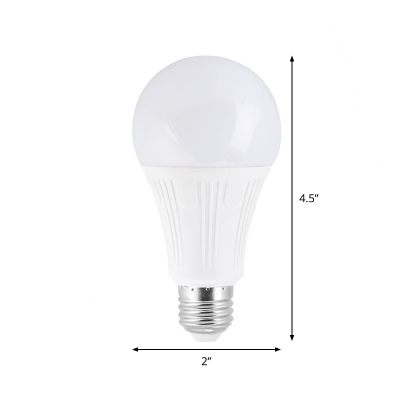 1pc White 10 W E26/E27 Bulb Smart Control Plastic 12 LED Beads RGBW Light Bulb Replacement