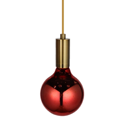 Yellow/Red Ball Light Bulb 1pc 4 W 12 Beads E27 Plastic LED Lighting with 3D Firework Pattern