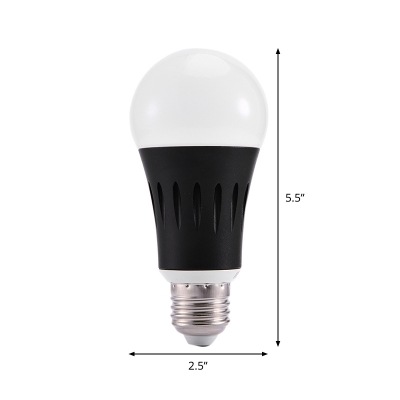 Black Wireless Edison Bulb 1 Pack Plastic 7 W E26/E27 12 LED Beads Replacement Light