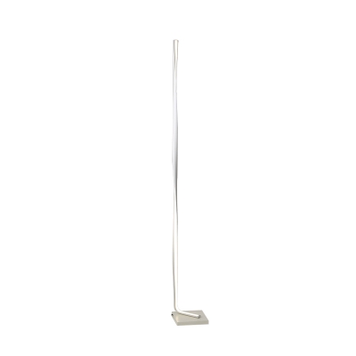 Spiral Line Acrylic Floor Light Modernism White/Black/Gold LED Floor Standing Lamp in White/Warm Light