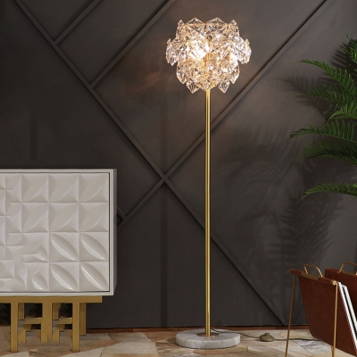 Led Hexagon Floor Lamp Contemporary, Modern Gold Floor Lamp