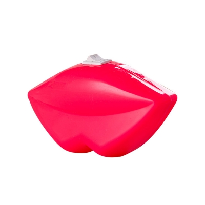 Red Lip Plug in Night Light Modern Stylish Plastic LED Wall Lighting Ideas for Girls Room