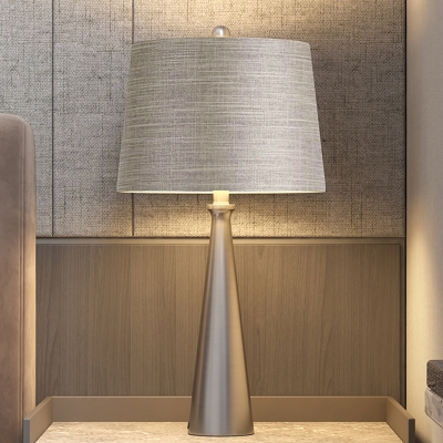 Light Silver Night Table Lamp, Contemporary Night Table Lamps