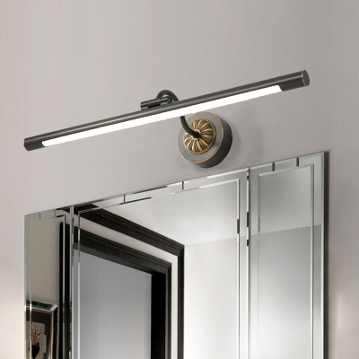 Bar Vanity Wall Light Fixture Modernism Metallic Gold/Black LED Wall Mount Lighting for Bathroom