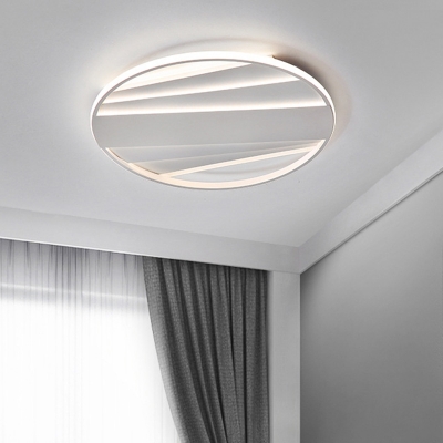 Metallic Round Ceiling Lighting Modern 16