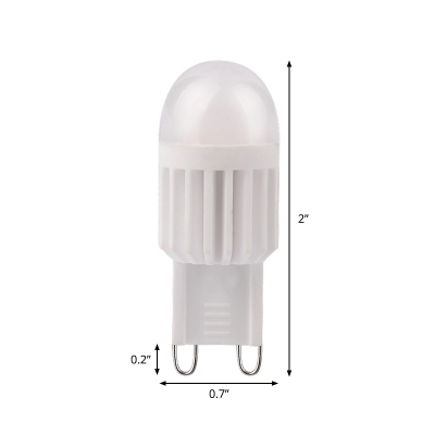 10 Pcs G9 2W Warm White LED Capsule Bulb