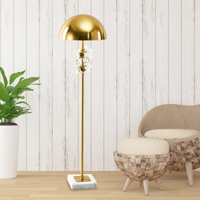 Contemporary Semicircle Floor Lamp 1, Crystal Ball Floor Lamp