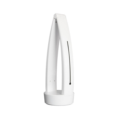 Simple Bendable Arched Table Lamp ABS Bedside USB LED Night Stand Light with Touch Sensor in White