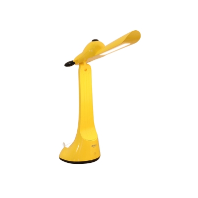 Yellow Puppy Rotatable Plug In Desk Lamp Cartoon Silicone LED Reading Book Light with Touch Sensor