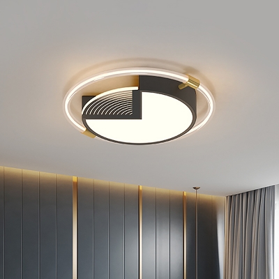 Acrylic Round Splicing Flush Light Fixture Modern 16