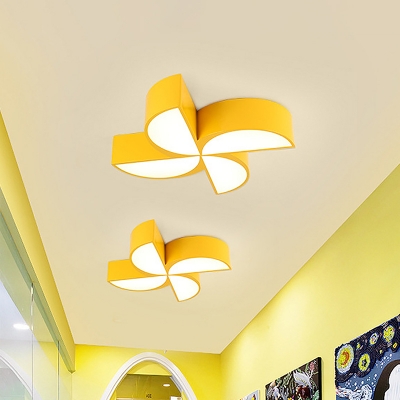 Yellow/Blue/Green Windmill Ceiling Flush Contemporary LED Acrylic Flush Mount Lighting Fixture