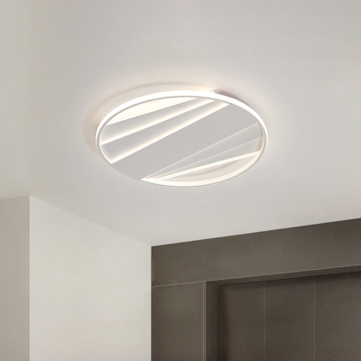 Metallic Round Ceiling Lighting Modern 16