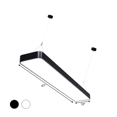 Black/White Rectangle Hanging Light Simplicity 4