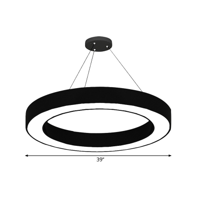 Acrylic Hoop Shaped Suspension Lamp Minimal 16