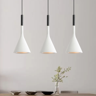 Modern Black/White Funnel Aluminum Pendant Light Ceiling Lamp Lighting Fixtures 