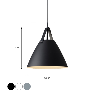 Conical Frustum Bedside Pendulum Light Metallic 10.5