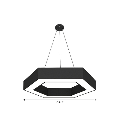 Black Honeycomb Ceiling Lamp Novelty Modern 18