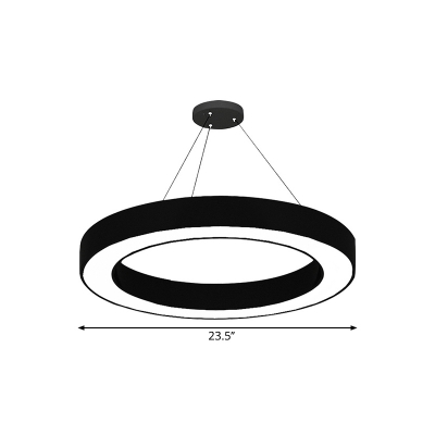 Acrylic Hoop Shaped Suspension Lamp Minimal 16