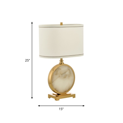 Marble Round Table Lamp Postmodern, Gold Round Table Lamp