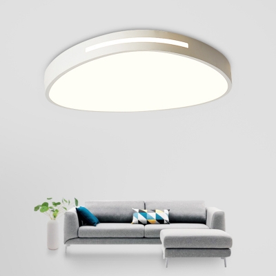 Pebble Shaped Acrylic Flushmount Lighting Nordic White Surface Mounted LED Ceiling Lamp for Bedroom, 15