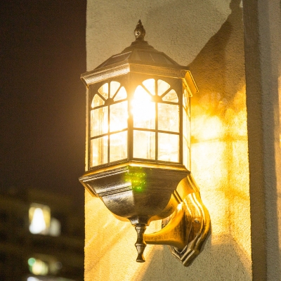 1-Light Retro Outdoor Wall Lantern Sconce Lights Retro Wall Lamp Lighting LED 