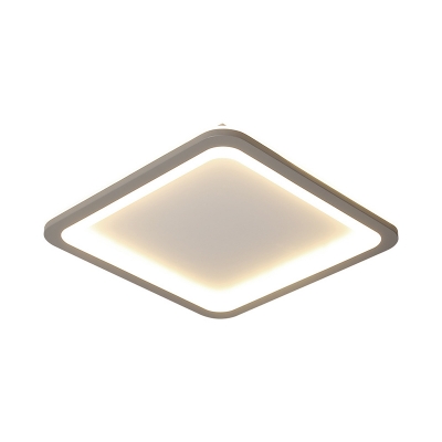 Grey Square Ultrathin Ceiling Light Minimalist 14.5