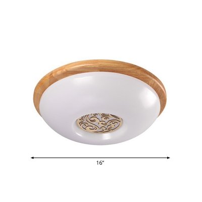 Bowl Flushmount Lighting Modern Acrylic 14