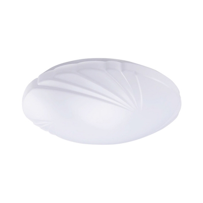 White Round Flush Ceiling Light Modern 10