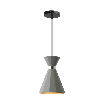 Grey Hourglass Suspension Light Nordic Cement Single 8.5