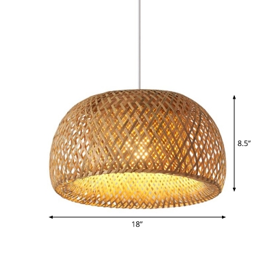 Doublewalled Suspension Light Asian Bamboo 12