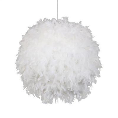 Ball Ceiling Suspension Lamp Simple Feather 12