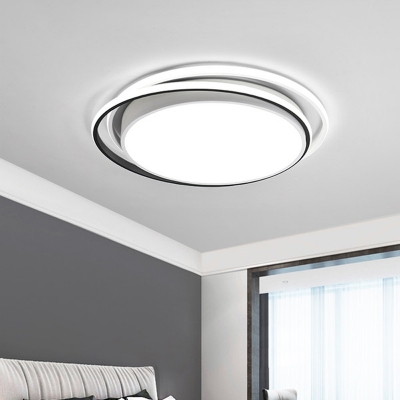 Circle Dorm Room Ceiling Lamp Acrylic 15