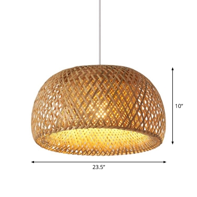 Doublewalled Suspension Light Asian Bamboo 12