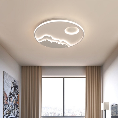 White Round LED Ceiling Lighting Modern 17