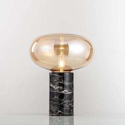 Black Cylinder Night Lamp Postmodernism Single 9