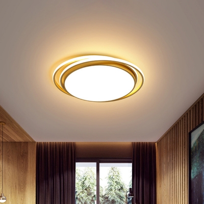 Circle Dorm Room Ceiling Lamp Acrylic 15
