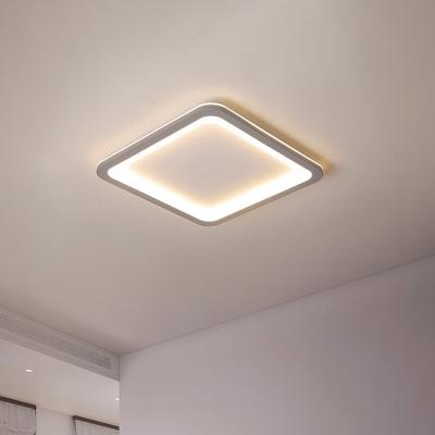 Grey Square Ultrathin Ceiling Light Minimalist 14.5