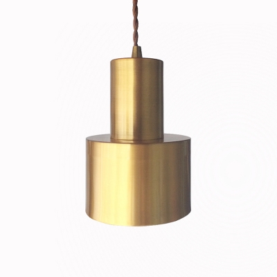 5/12w Grenade Shaped Ceiling Pendant Simplicity Metal 1 Head Dining Table Suspension Light in Gold