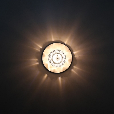 Simple Pinecone Mini Flush Mount Lamp Cut Clear Crystal Aisle LED Ceiling Flush Light