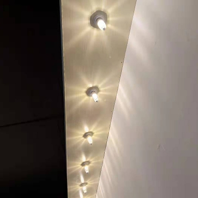Clear Bulb Shaped Mini Ceiling Light Minimalism Beveled-Cut Crystal LED Flush Mounted Lamp in Warm/Natural Light
