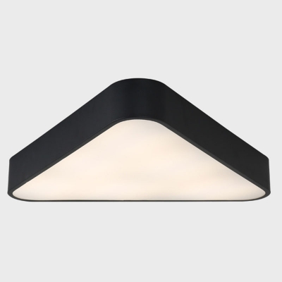 Black/White Triangle Flush Ceiling Light Nordic Acrylic LED Flushmount Lighting in Warm/White/Natural Light