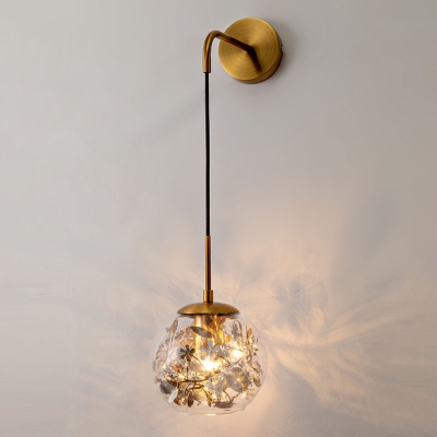 Open Glass Ball Wall Light Postmodern, Why Is There Foil In Light Fixture