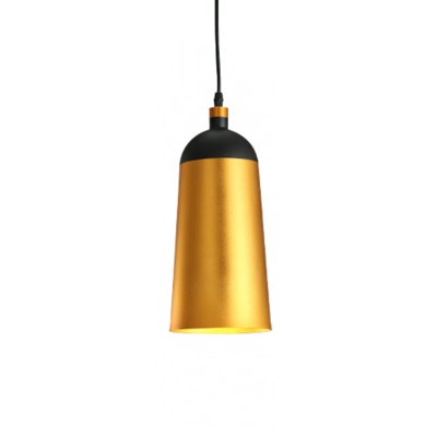 Post-Modern Bell/Bowl Drop Pendant Metal 1 Bulb 6