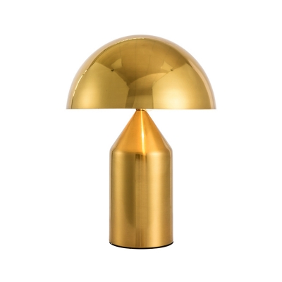 Black/Gold/White Mushroom Table Light Post-Modern 2 Lights Metal Nightstand Lamp for Living Room