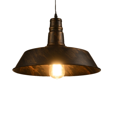Barn Kitchen Ceiling Pendant Light Farmhouse Iron 1 Bulb Rust Small/Medium/Large Suspension Lamp