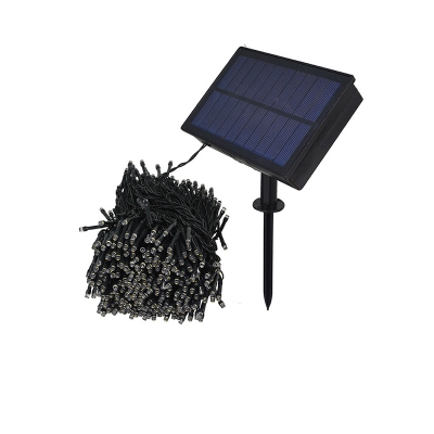 39.37ft Artistry Firefly Solar String Light Plastic 100-Light Outdoor Fairy Lamp in Black, Warm/White/Multi-Color Light