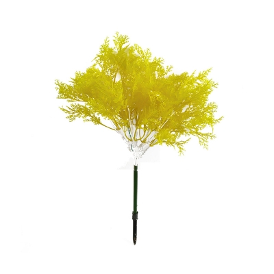 10 Pieces Rime Tree Stake Lighting Nordic Plastic Outdoor LED Pathway Light in Yellow/Blue/Pink