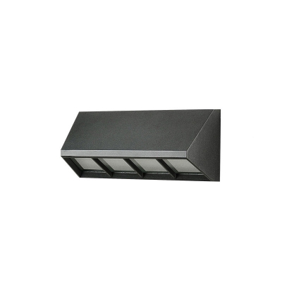 Metal Triangle Prism Sconce Lighting Simplicity Matte Black LED Wall Lamp in Warm/White Light, Small/Medium/Large