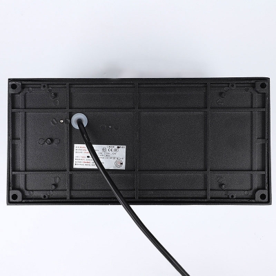 Rectangular Outdoor Wall Light Modern Aluminum Black LED Sconce Lighting Fixture
